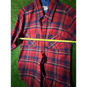 Windsor Shirt Company Plaid Flannel Long Sleeve Button Up Shirt Men Large